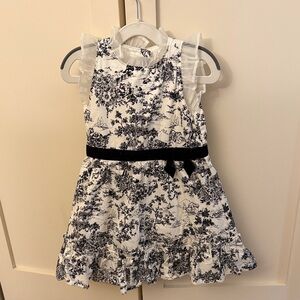 Janie and Jack Charming Black and White Kids Dress
